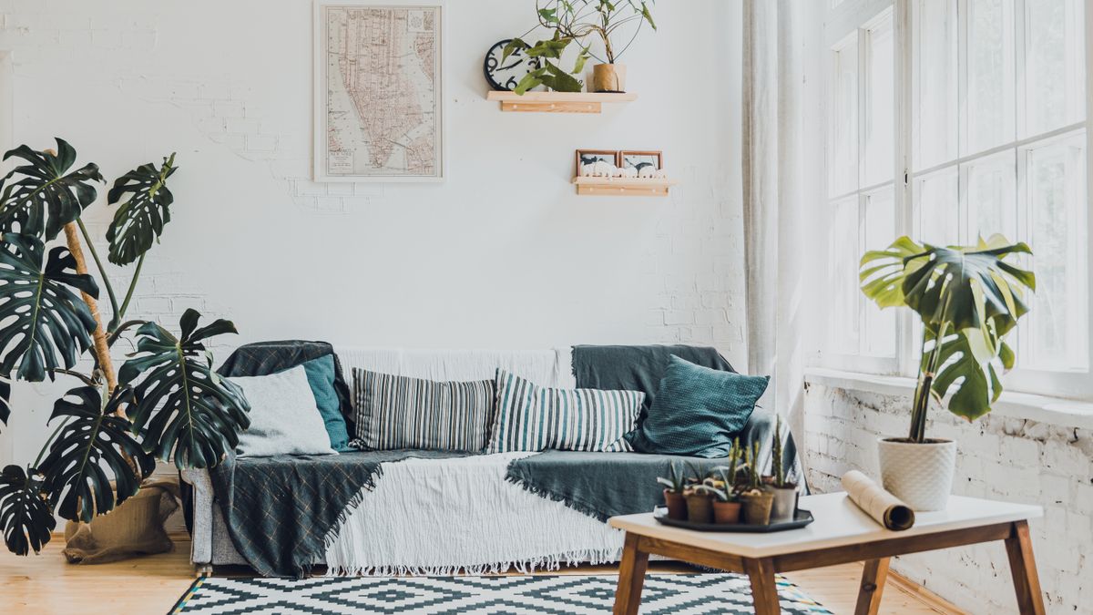 Warming up a cold room with rugs and throws
